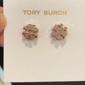 Tory Burch Rose Gold Stud Earrings
